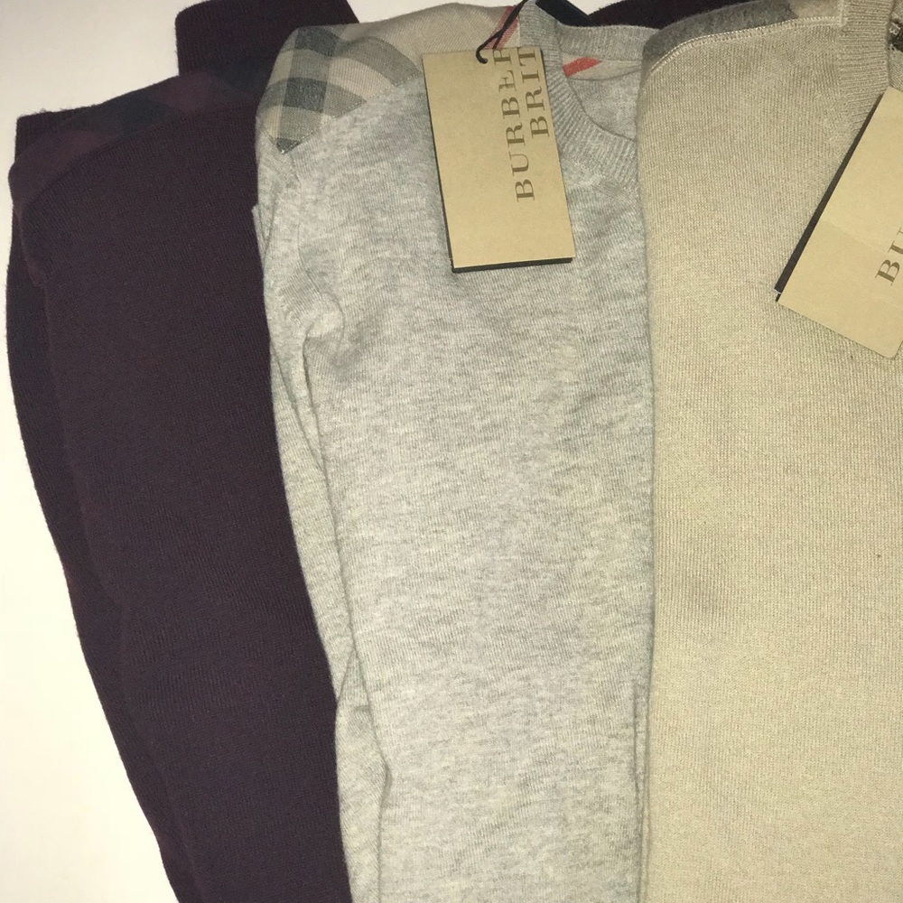 Burberry Cashmere sweaters bundled/sold separate